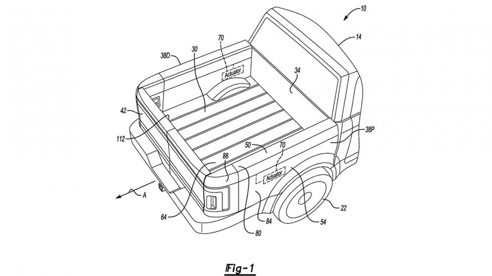 Ford: Πατέντα για επέκταση καρότσας στα pick-up με μυστικούς χώρους! 